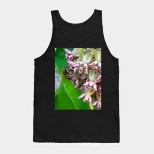 Honeybee On A Milkweed Tank Top